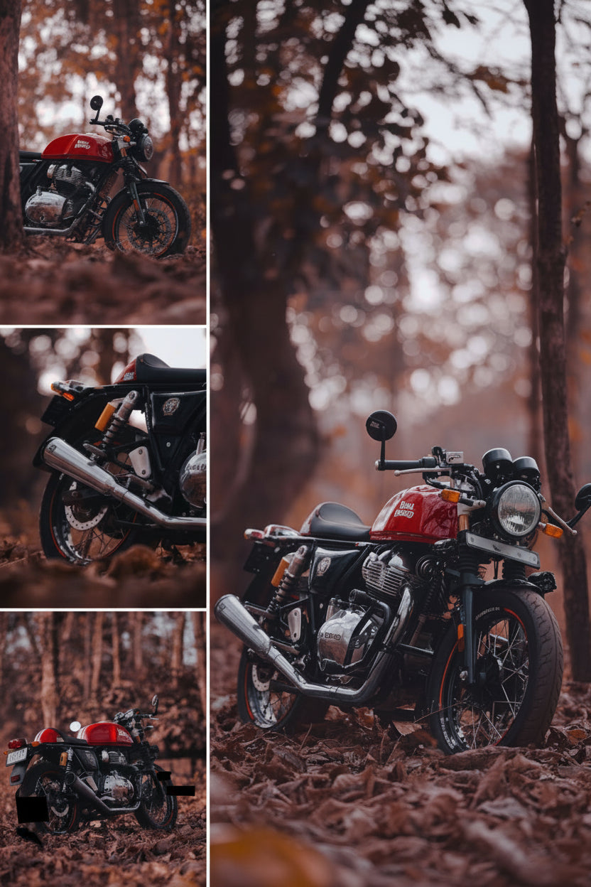 Royal Enfield- 2 x 2 Full System Exhaust with FAT CANS - Interceptor 650 / Continental GT 650