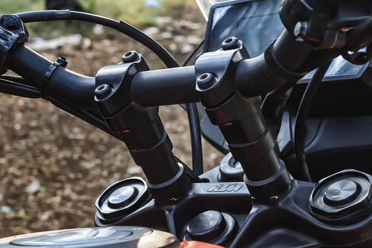 KTM Adventure 390 - Handle Bar Risers (Longer Clutch Cable Included)