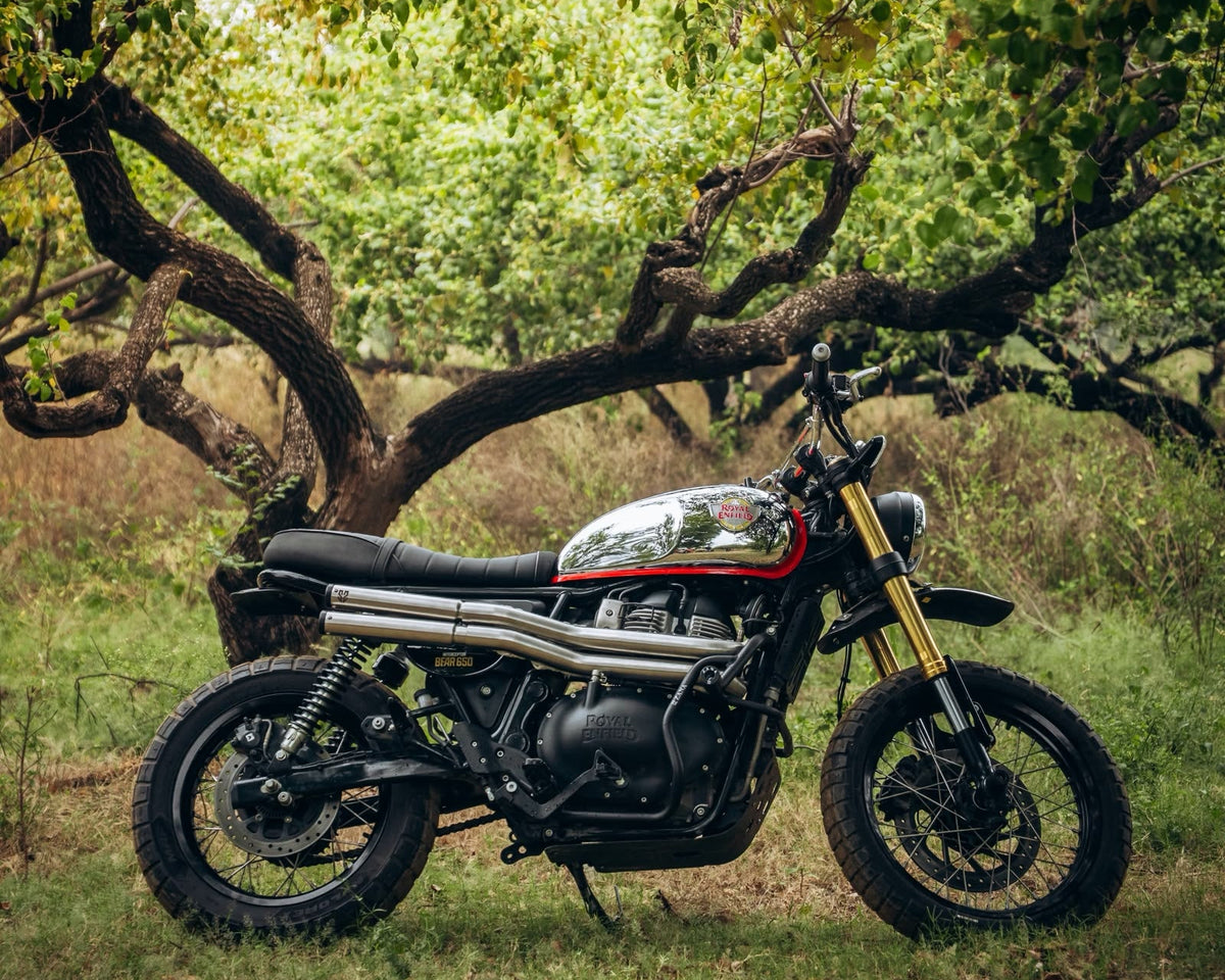 LIMITED EDITION Scrambler Style 2 x 2 Full System Exhaust- for Royal Enfield Interceptor 650 / Continental GT650