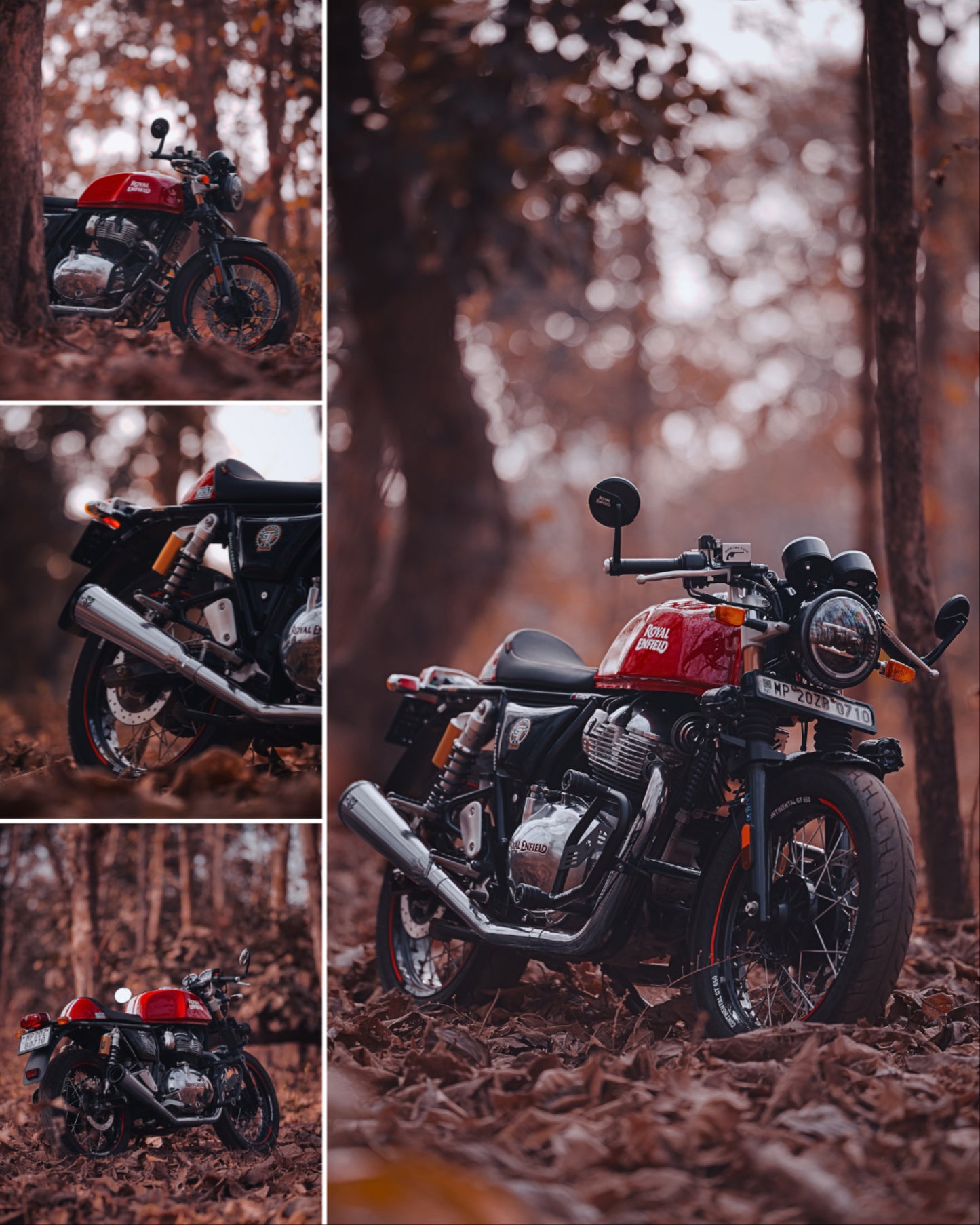 Royal Enfield- 2 x 2 Full System Exhaust with SLIM CANS - Interceptor 650 / Continental GT 650