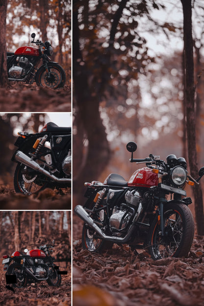 Royal Enfield- 2 x 2 Full System Exhaust with FAT CANS - Interceptor 650 / Continental GT 650