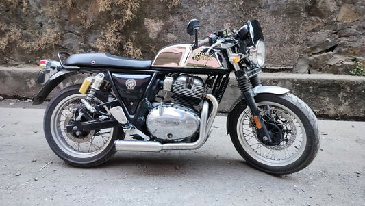 Royal Enfield- 2 x 1 Full System Exhaust with SHORT CAN - Interceptor 650 / Continental GT 650